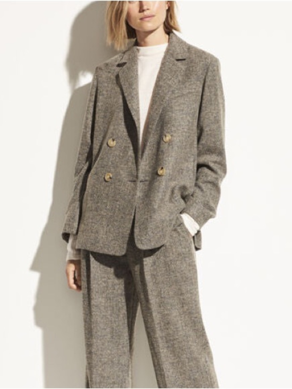 Vince Pebble Texture Wool Jacket | Size S